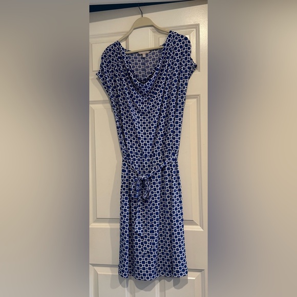 Banana Republic Factory Dresses & Skirts - Banana Republic Royal Blue Geometric Print Dress- Size L